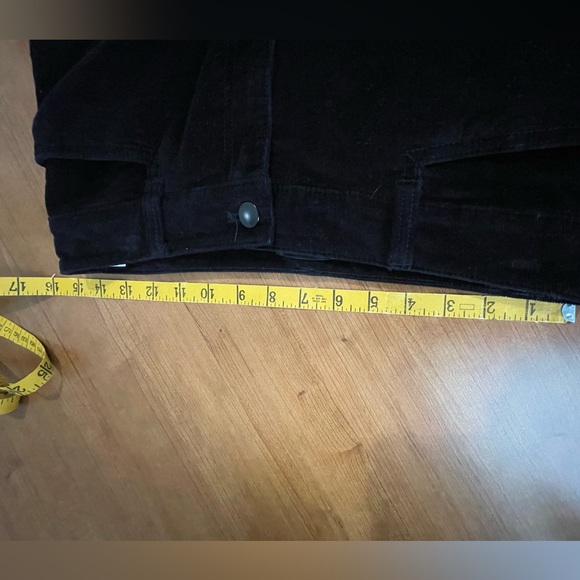 Talbots Black Flare Leg Stretch Corduroy Trouser/Pant P4 - Picture 7 of 7